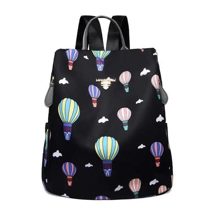 Stevvex waterproof school backpack with colorful hot air balloon print, large capacity on Tampa Home & Garden Store