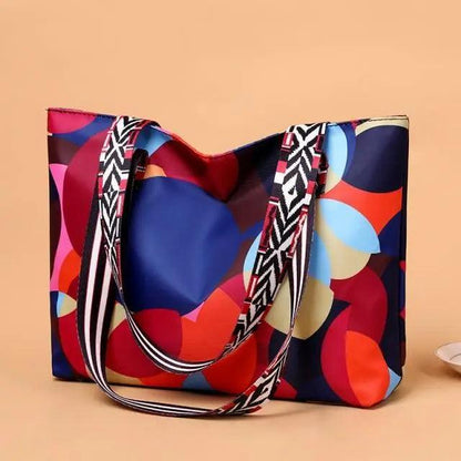 Stevvex ST27088EJO waterproof women's backpack with colorful print and striped straps on Tampa Home & Garden Store