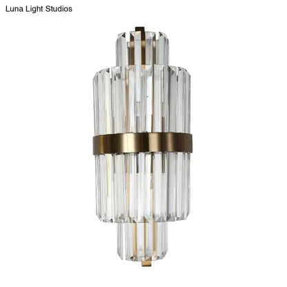 Crystal Bronze Wall Light Dual-LED design by Decorbites with crystal prisms on Tampa Home & Garden Store