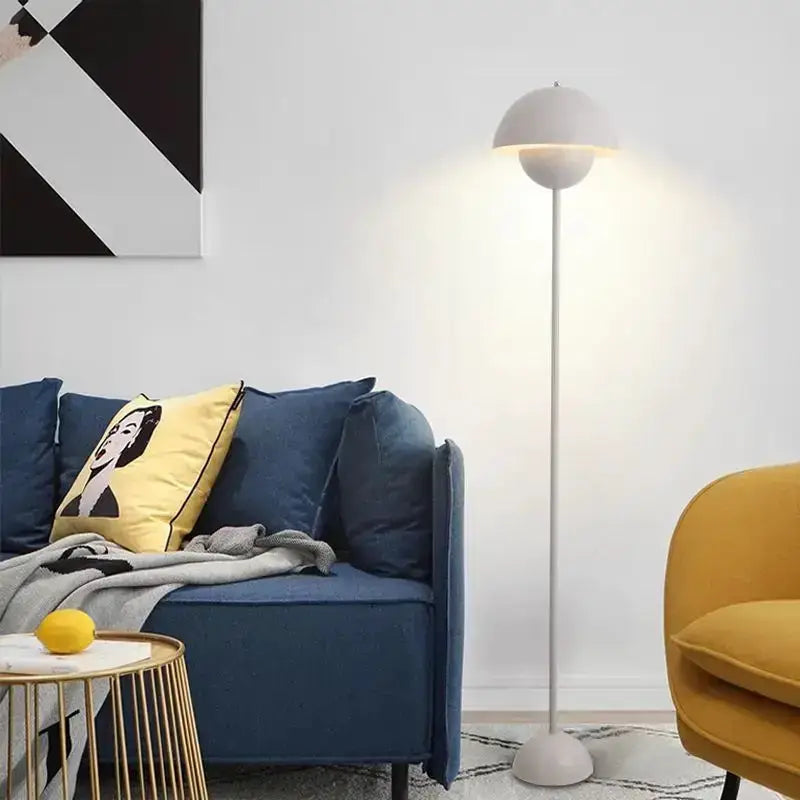 Modern Red LED E27 Floor Lamp With Dome Light