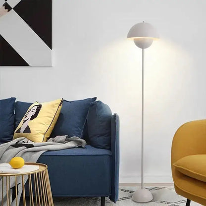 Modern Red LED E27 Floor Lamp With Dome Light
