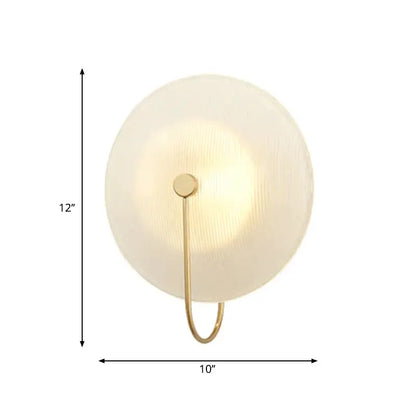 Gold and Black Orb Wall Lamp for Living Room