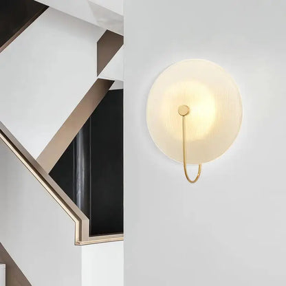 Gold and Black Orb Wall Lamp for Living Room