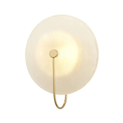 Gold and Black Orb Wall Lamp for Living Room