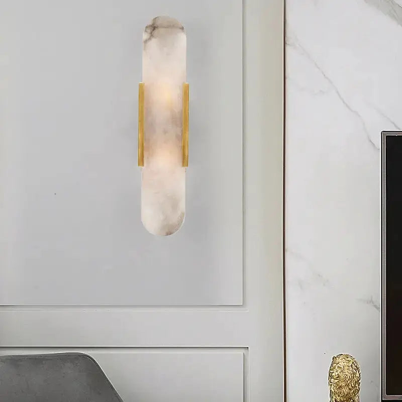 Gold and Black Orb Wall Lamp for Living Room