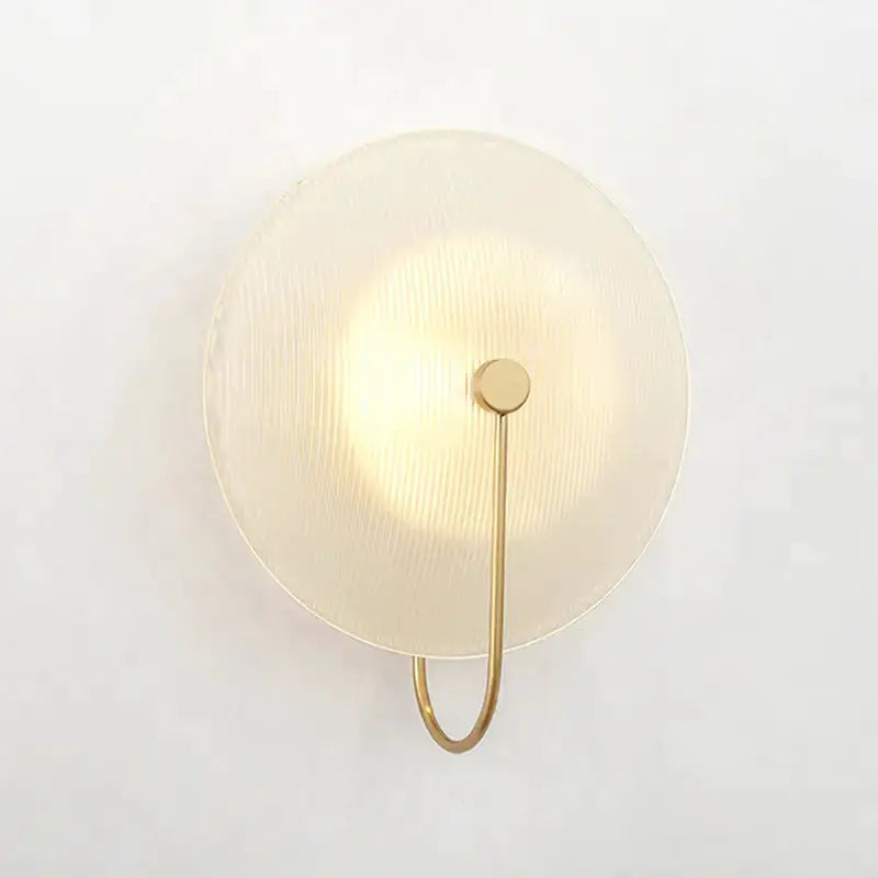 Gold and Black Orb Wall Lamp for Living Room