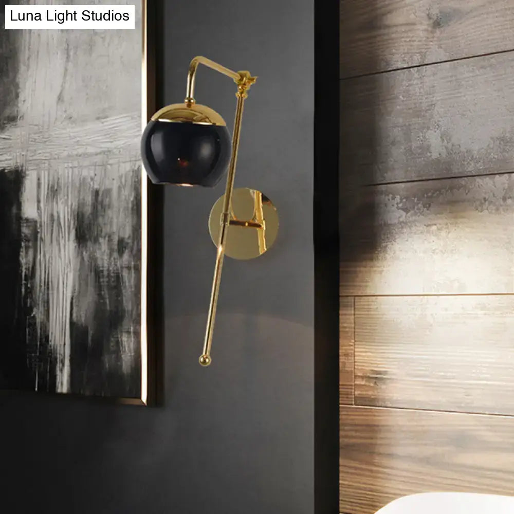 Gold black glass G4 wall sconce by Decorbites on Tampa Home & Garden Store