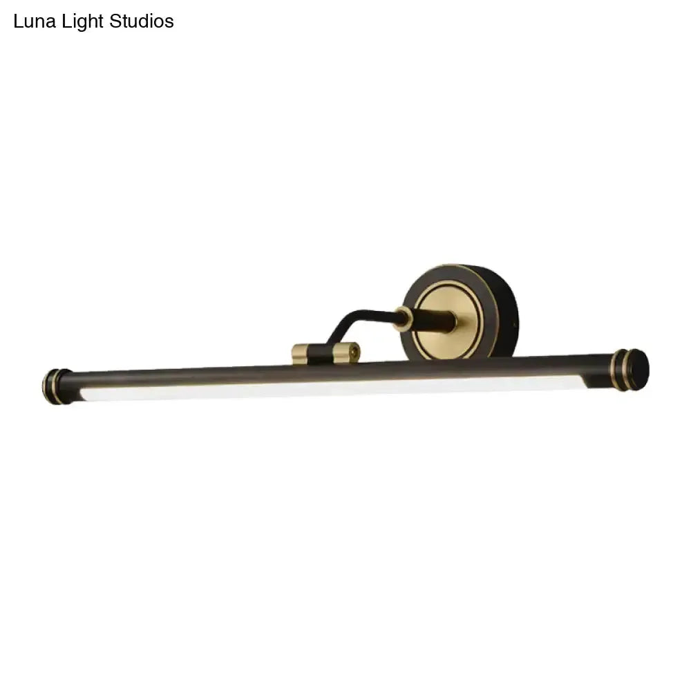 Modern Gold and Black Led Vanity Light Fixture