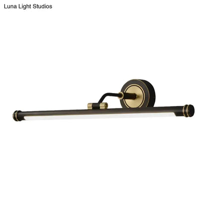 Modern Gold and Black Led Vanity Light Fixture