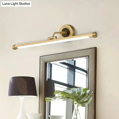 Modern Gold and Black Led Vanity Light Fixture