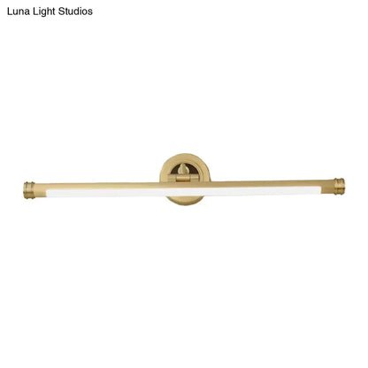 Modern Gold and Black Led Vanity Light Fixture
