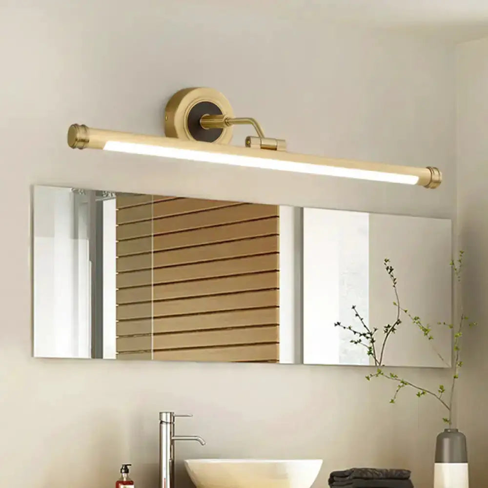 Modern Gold and Black Led Vanity Light Fixture