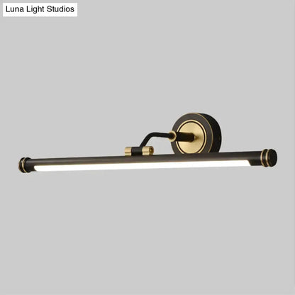 Modern Gold and Black Led Vanity Light Fixture