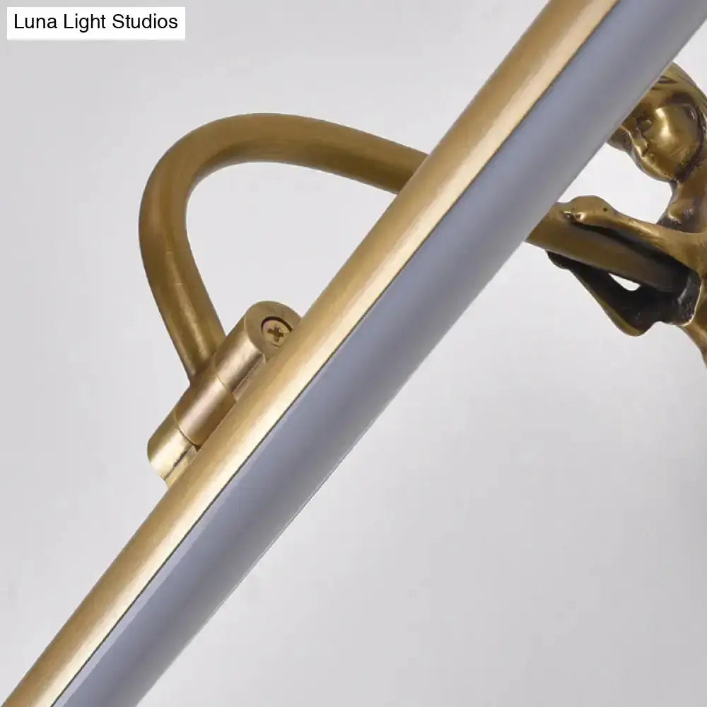 Modern gold and black LED wall sconce bathroom vanity light fixture by Decorbites on Tampa Home & Garden Store