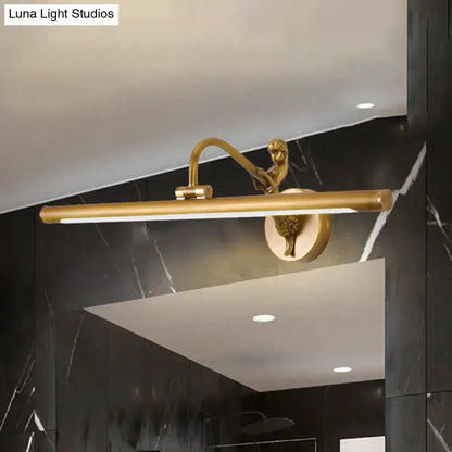 Modern gold and black LED vanity wall sconce with sculpted figure Decorbites on Tampa Home & Garden Store