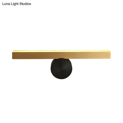Modern Gold and Black Led Wall Sconce for Home