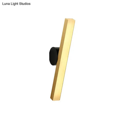 Modern Gold and Black Led Wall Sconce for Home