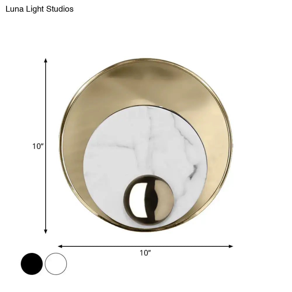 Marble Peacock Wall Sconce, brass gold finish with white marble disc, 10 in diameter on Tampa Home & Garden Store