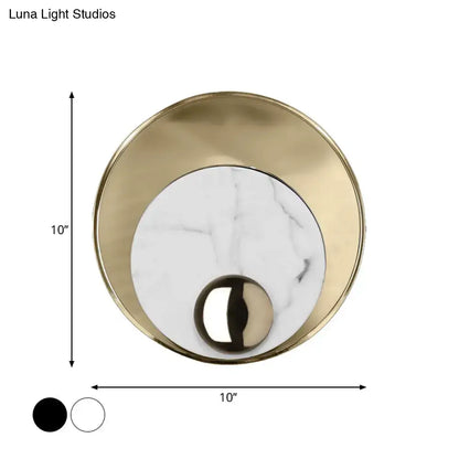 Marble Peacock Wall Sconce, brass gold finish with white marble disc, 10 in diameter on Tampa Home & Garden Store