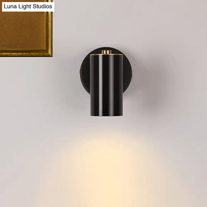 Metallic Tube LED Bedside Sconce black metal tube light Decorbites on Tampa Home & Garden Store