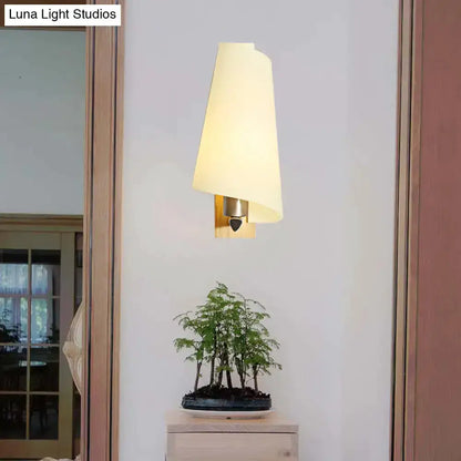 Gold Coolie Shade Sconce Light for Bedroom