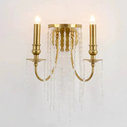 Modern Gold Crystal Corridor Wall Lamp Light