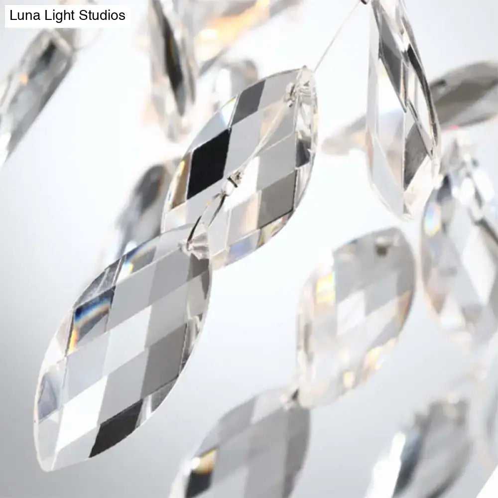 Gold Crystal Drop Sconce by Decorbites featuring faceted crystal drops on wall light on Tampa Home & Garden Store