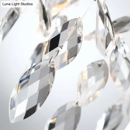 Gold Crystal Drop Sconce by Decorbites featuring faceted crystal drops on wall light on Tampa Home & Garden Store