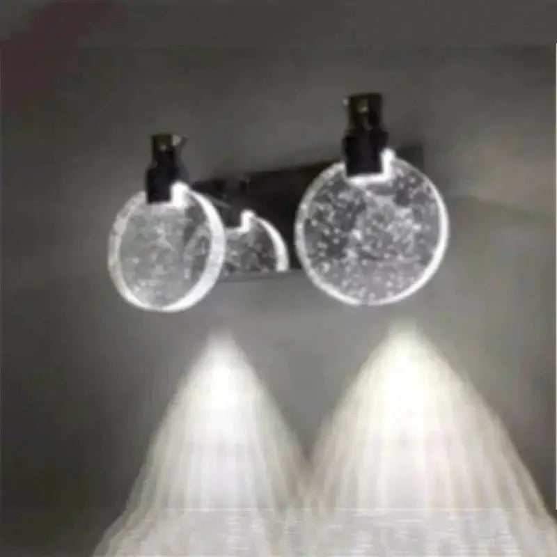 Gold three globe wall light by Decorbites, wall-mounted fixture with three clear glass globes on Tampa Home & Garden Store