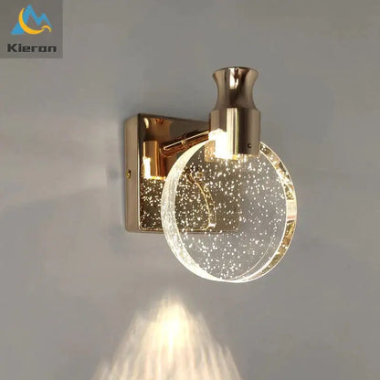 Gold Three Globe Wall Light with gold finish and clear glass globes on Tampa Home & Garden Store