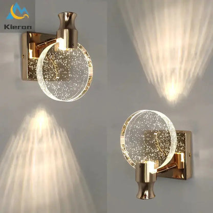 Gold Three Globe Wall Light by Decorbites, wall-mounted with bubble glass specks on Tampa Home & Garden Store