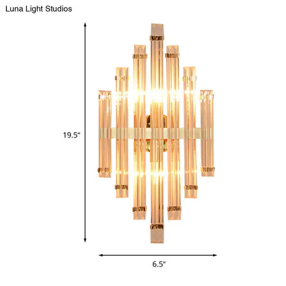 Gold Crystal Wall Lamp Compact 5-9 Inch by Decorbites, gold crystal wall sconce on Tampa Home & Garden Store