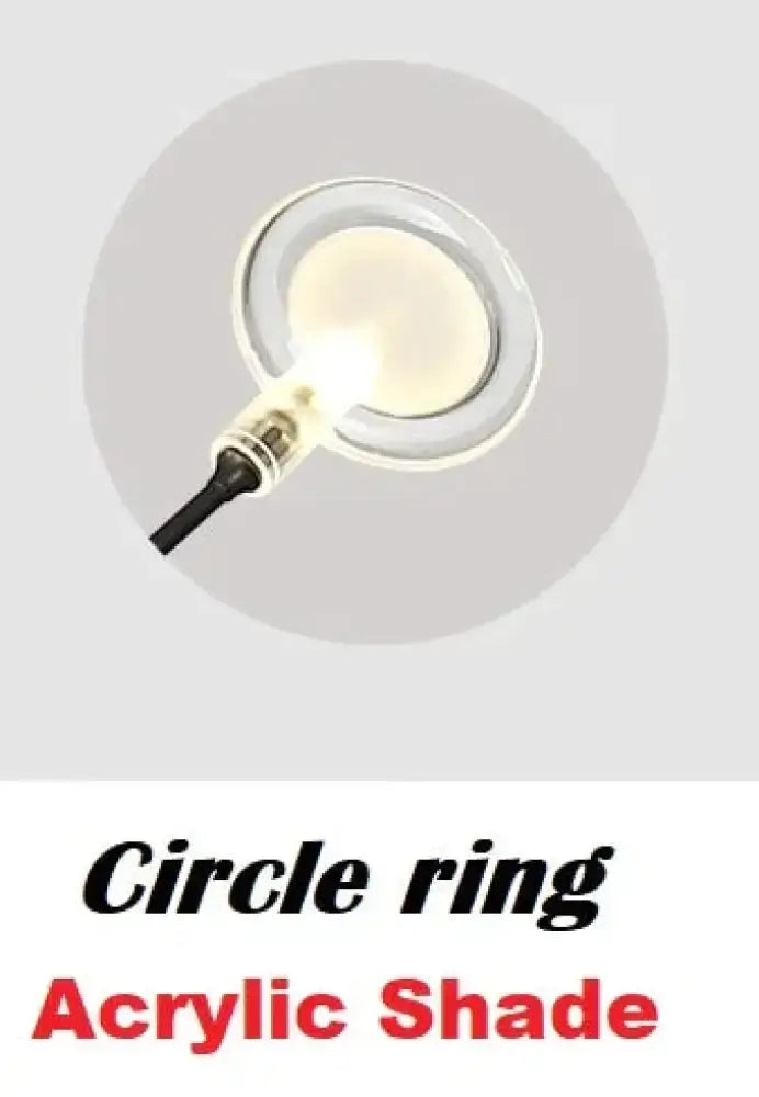 Wall light modern circular ring with acrylic shade and warm LED glow on Tampa Home & Garden Store