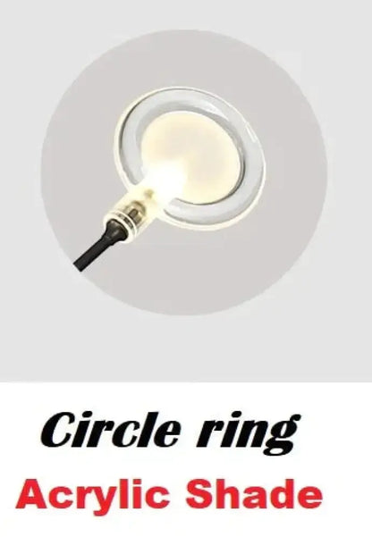 Wall light modern circular ring with acrylic shade and warm LED glow on Tampa Home & Garden Store