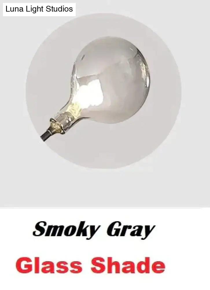 Wall light Luna Light Studios with smoky gray glass shade on Tampa Home & Garden Store