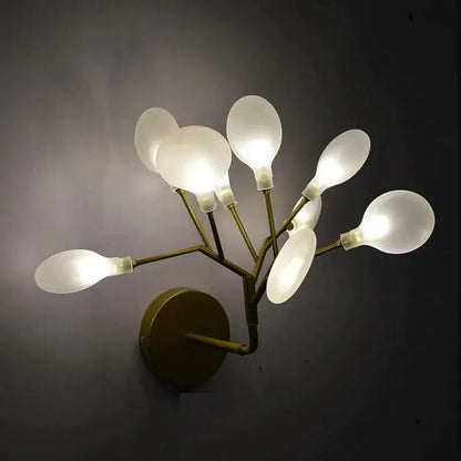 Decorbites modern gold firefly tree branch LED wall light for bedroom on Tampa Home & Garden Store