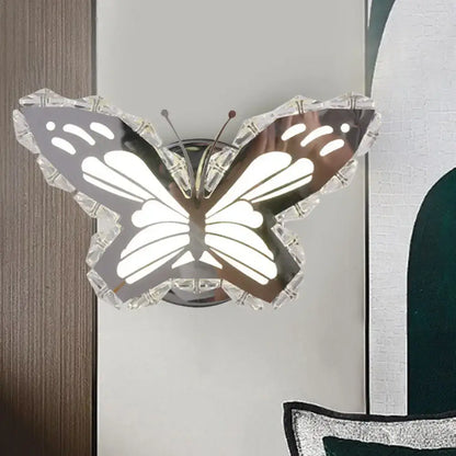 Gold crystal fish sconce with crystal edges, wall-mounted décor on Tampa Home & Garden Store