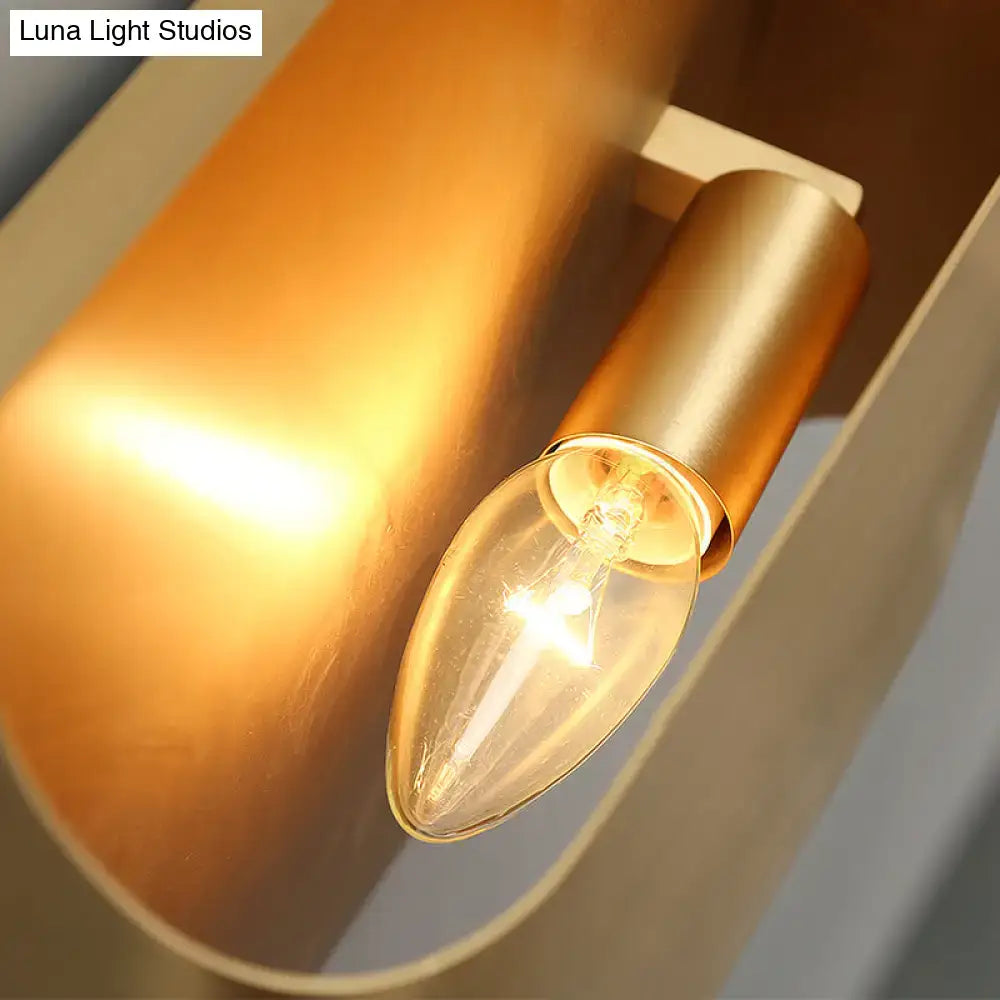 Gold geometric G9 12-inch wall sconce, brass gold finish, Decorbites, Home & Garden on Tampa Home & Garden Store