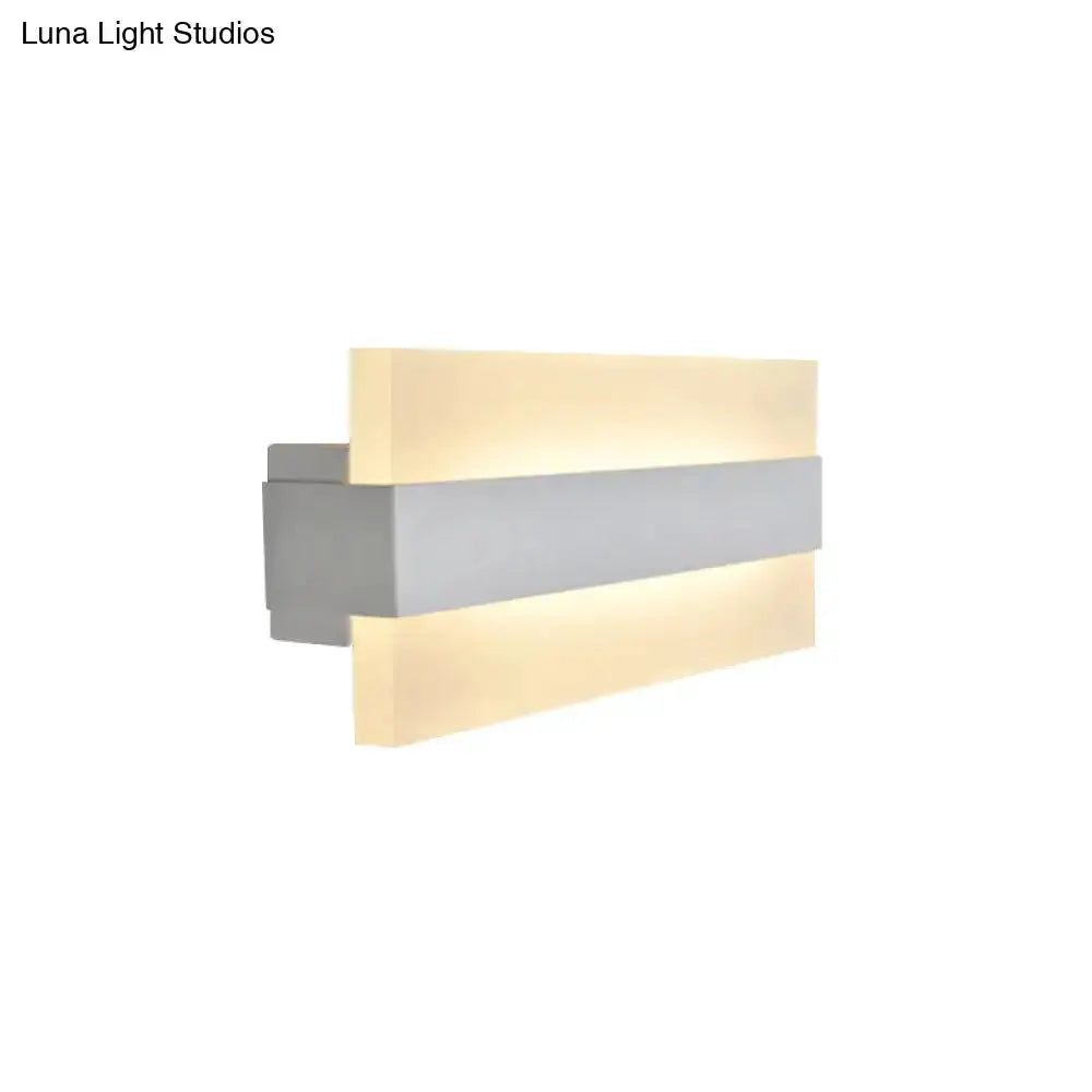 Modern Gold and Gray Acrylic Wall Lamp Sconce