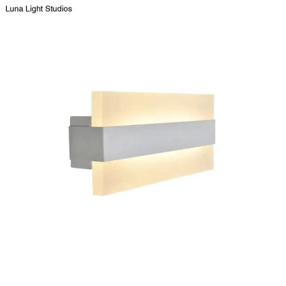 Modern Gold and Gray Acrylic Wall Lamp Sconce