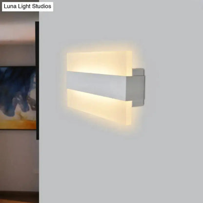 Modern Gold and Gray Acrylic Wall Lamp Sconce