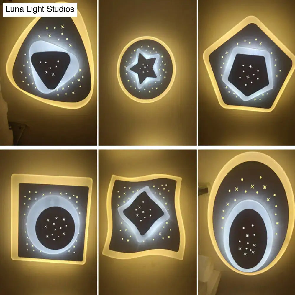 Gold Heart Pendant Wall Light: six geometric pendants with star cutouts Decorbites on Tampa Home & Garden Store