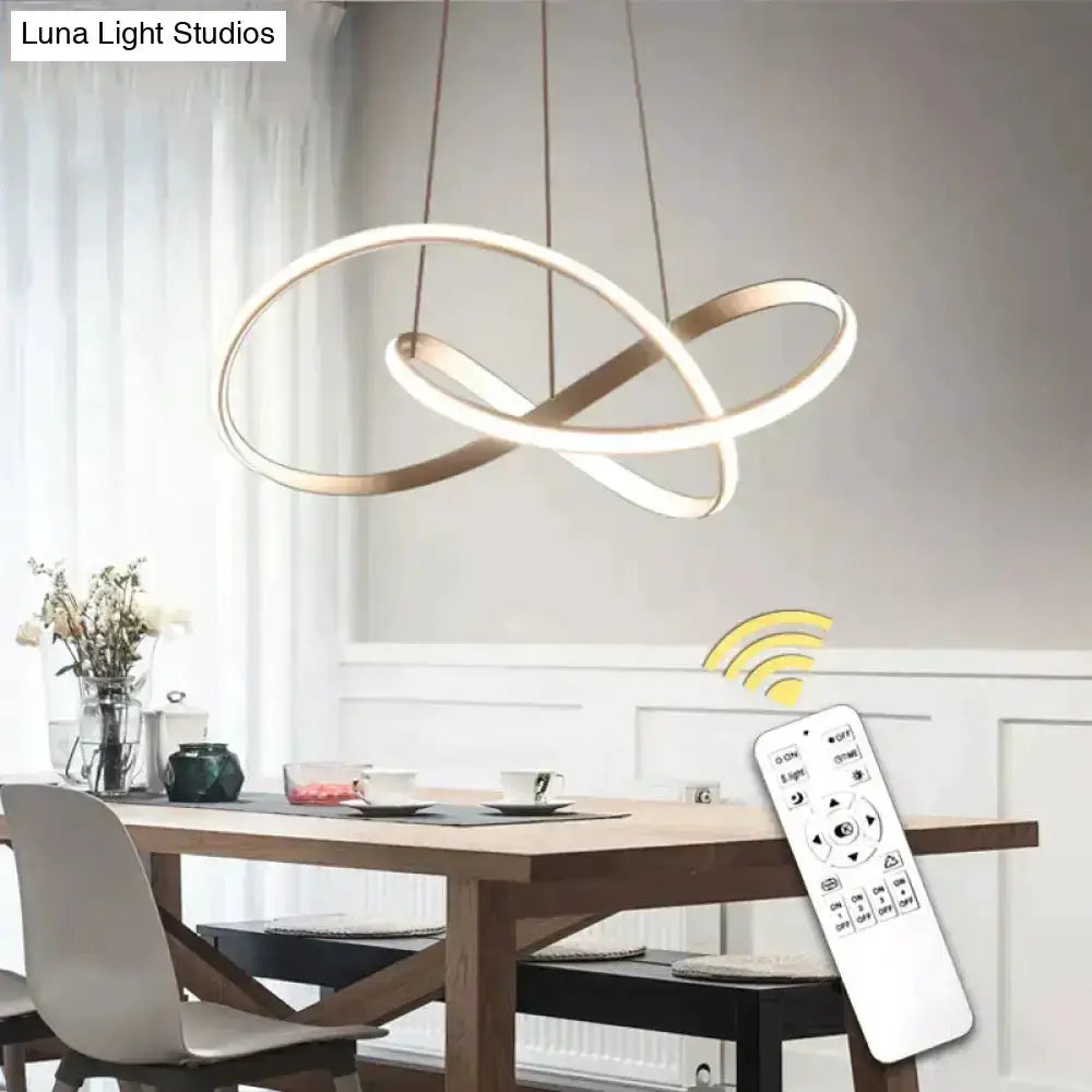 Moedern Gold Infinity Pendant Light Living Room