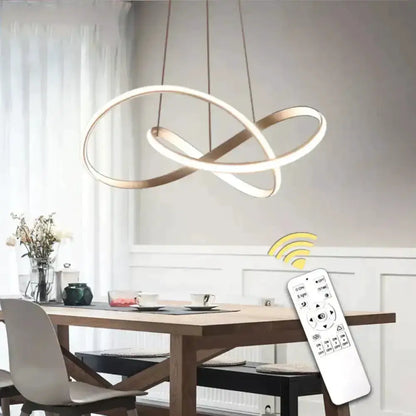 Moedern Gold Infinity Pendant Light Living Room