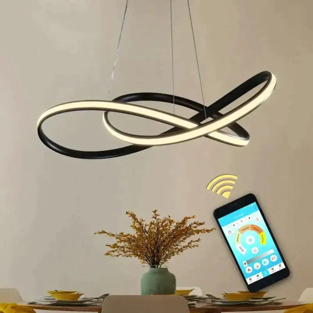 Moedern Gold Infinity Pendant Light Living Room