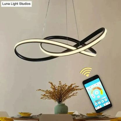 Moedern Gold Infinity Pendant Light Living Room