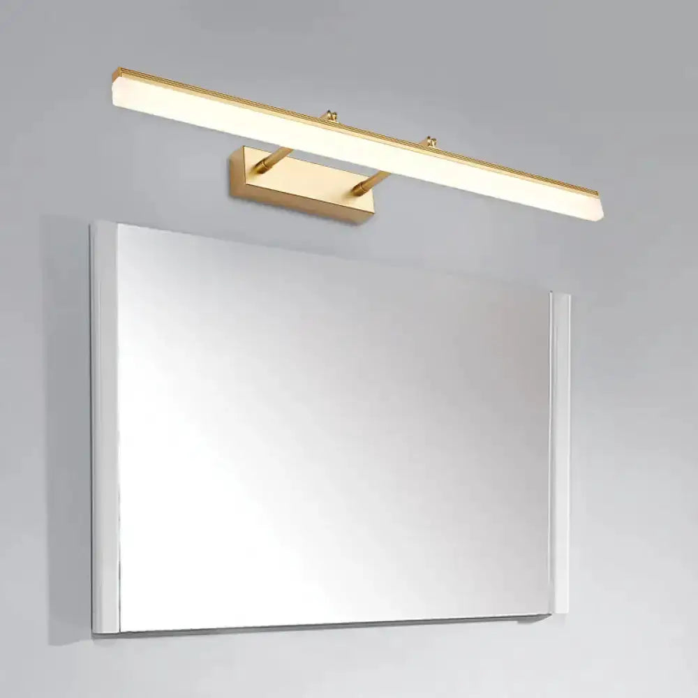 Modern Gold LED Vanity Lamp, Linear Wall Light
