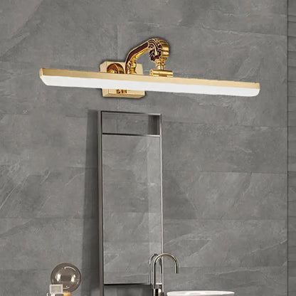 16"/21.5" Modern LED Vanity Lighting - Ultra-Thin Golden Metal & Acrylic Wall Mounted Light