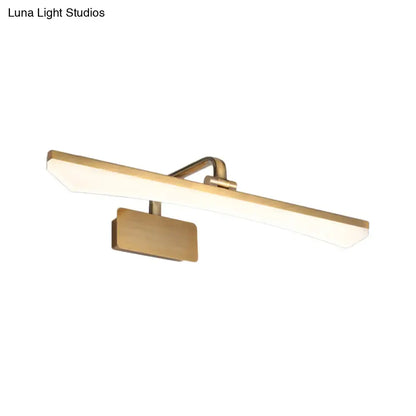 Gold warm LED wall light by Decorbites with a slim horizontal bar and wall-mount base on Tampa Home & Garden Store