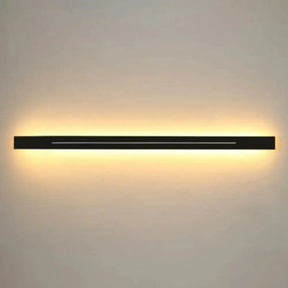 Gold Linear LED Wall Light and Living Room Sconce